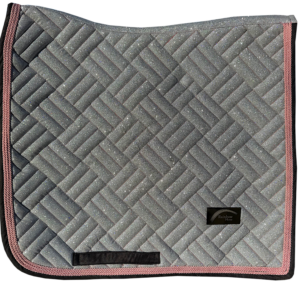 Schabracke Silber Glitzer